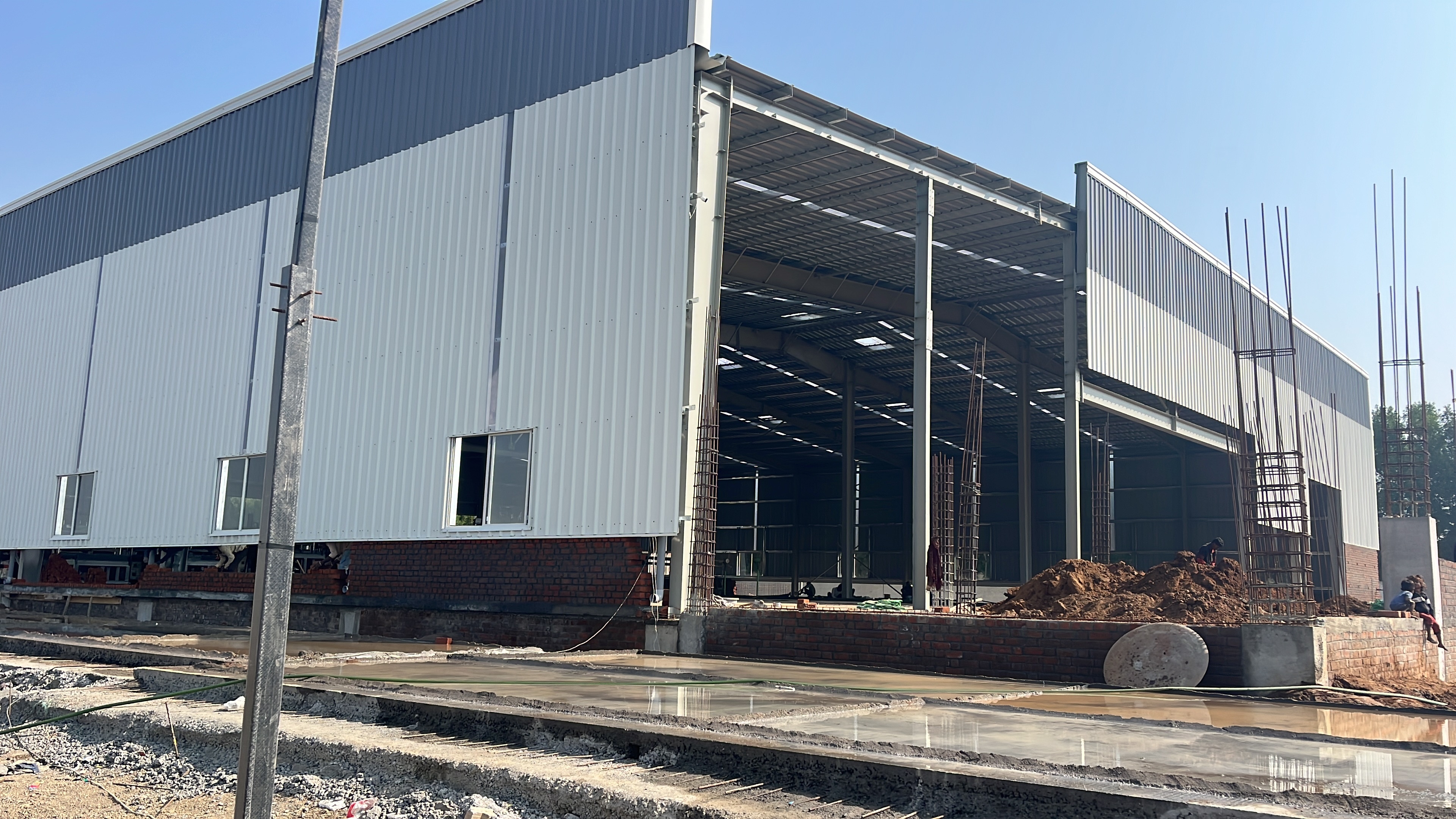 PEB Shed with RCC Work